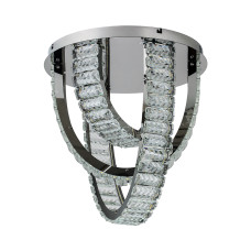 Люстра стельова кришталева світлодіодна LED Levistella 790L1049 (400) хром