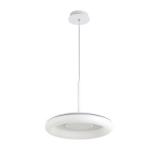 Люстра підвісна світлодіодна, LED кільце Levistella 797MD6006 (400) WH біла