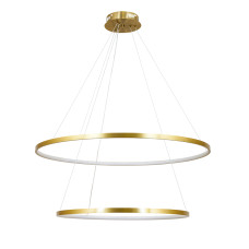 Люстра підвісна світлодіодна LED кільце Levistella 7529832-2A BRONZE LED (600+800) бронза