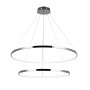 Зображення Люстра підвісна світлодіодна LED кільця Levistella 7529832-2A CHROME LED (600+800) хром ИМ Light-Deco 1 