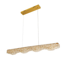 Люстра підвісна світлодіодна кришталева LED Levistella 7897202 (950) GD золото