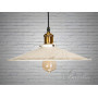 Зображення Світильник підвіс Лофт білий золотиста патина 36см E27 ИМ Light-Deco 