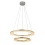 Изображение Люстра подвесная хрустальная, LED кольца Levistella 799L8806 (400+600) CH хром ИМ Light-Deco 1 