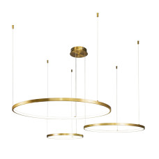 Люстра підвісна світлодіодна LED кільця Levistella 7529832-3B BRONZE LED (400+600+800) бронза