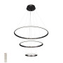 Зображення Люстра підвісна світлодіодна LED кільця Levistella 7521017 BK чорна ИМ Light-Deco 
