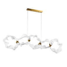 Люстра підвісна світлодіодна LED кільця Levistella 7813170-5 AB бронза