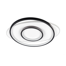Люстра потолочная светодиодная LED кольца без пульта Levistella 7871049 BK+WH белая + черный