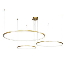 Люстра підвісна світлодіодна LED кільця Levistella 7529832-3B BRONZE LED (600+800+1000) бронза