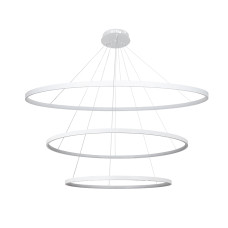 Люстра підвісна світлодіодна LED кільце Levistella 7529832-3A WHITE LED (600+800+1000) біла