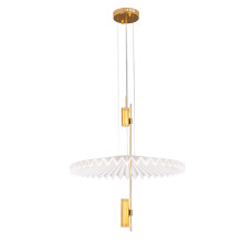 Люстра підвісна світлодіодна декоративна Levistella 792D1297 (600) AB бронза + білий