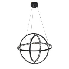 Люстра підвісна світлодіодна, LED кільця Levistella 799L8703S-3 (600) BK чорна