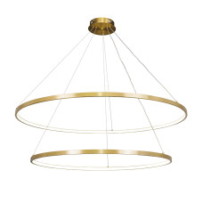 Люстра підвісна світлодіодна LED кільця Levistella 7529832-2A BRONZE LED (800+1000) бронза