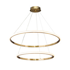 Люстра підвісна світлодіодна LED кільця Levistella 7529833-2A BRONZE LED (600+800) бронза