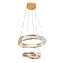 Зображення Люстра підвісна кришталева, LED кільця Levistella 799L8801 (500+350) FGD золото ИМ Light-Deco 