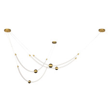 Люстра підвісна світлодіодна Levistella LED 7813143-4 AB бронза