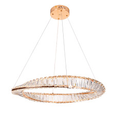 Люстра подвесная хрустальная, LED кольцо Levistella 799L8801 (600) FGD золото