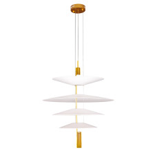 Люстра підвісна світлодіодна декоративна Levistella 792D1183 (500+680+500+360) AB бронза + білий
