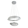 Зображення Люстра підвісна кришталева, LED кільця Levistella 799L8801 (500+350) CH хром ИМ Light-Deco 