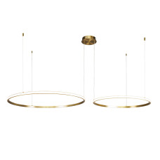 Люстра підвісна світлодіодна LED кільця Levistella 7529833-2B BRONZE LED (600+800) бронза