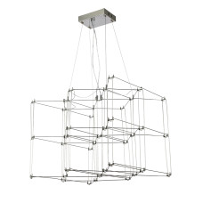 Люстра підвісна світлодіодна Levistella LED 918L045 (600) CH хром