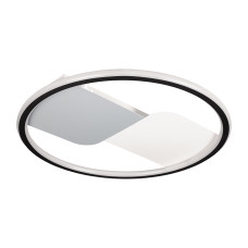 Люстра потолочная светодиодная LED кольцо без пульта Levistella 7871046 WH+SL цвет белый + серый + черный