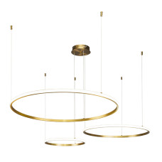 Люстра підвісна світлодіодна LED кільця Levistella 7529833-3B BRONZE LED (400+600+800) бронза