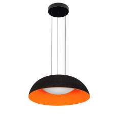 Люстра підвісна світлодіодна LED Levistella 781PL3953 (410) BK+ORANGE чорна + помаранчевий