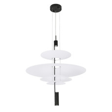 Люстра підвісна світлодіодна декоративна Levistella 792D1183 (360+360+680+215) BK чорна