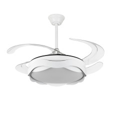 Люстра-вентилятор стельова світлодіодна LED Levistella 7943069 (48) WH біла