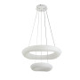 Изображение Люстра подвесная светодиодная, LED кольца Levistella 797MD6008 (550+300) белая ИМ Light-Deco 