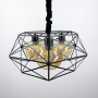 Изображение Люстра на 3 плафони янтар або графіт Light House LNF-1767_2661 ИМ Light-Deco 3 