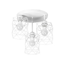Люстра стельова в стилі лофт Levistella 756HPR105F-3 WH+WH (300) біла