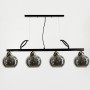 Зображення Видовжена люстра Лофт на 4 графітових плафони ИМ Light-Deco 1 