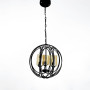 Изображение Люстра Лофт у чорному корпусі форми плетена куля ИМ Light-Deco 