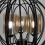 Изображение Люстра Лофт у чорному корпусі форми плетена куля ИМ Light-Deco 6 
