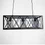 Зображення Люстра в чорному каркасі на 3 плафони ИМ Light-Deco 2 