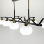 Изображение Люстра на 8 білих плафонів в чорному корпусі 100 см ИМ Light-Deco 3 