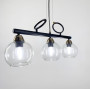 Зображення Видовжена люстра Лофт на 3 прозорих плафони ИМ Light-Deco 2 
