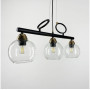 Зображення Видовжена люстра Лофт на 3 прозорих плафони ИМ Light-Deco 