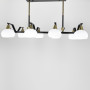 Изображение Люстра на 8 білих плафонів в чорному корпусі 100 см ИМ Light-Deco 1 