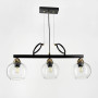 Зображення Видовжена люстра Лофт на 3 прозорих плафони ИМ Light-Deco 3 