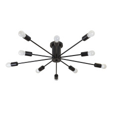 Люстра павук стельова без плафонів Levistella лофт 7529901-10 BK чорна