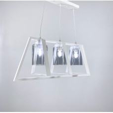 Люстра у стилі лофт у трикутній формі корпусу білого кольору Light House LNF-838_1258