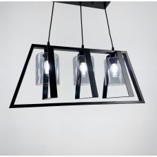 Люстра у стилі лофт у трикутній формі корпусу чорного кольору Light House LNF-837_1257