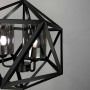 Зображення Люстра Лофт у чорному корпусі форми багатогранник ИМ Light-Deco 4 