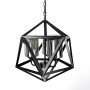 Зображення Люстра Лофт у чорному корпусі форми багатогранник ИМ Light-Deco 3 