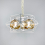Зображення Люстра в білому корпусі з плафонами янтар або графіт ИМ Light-Deco 1 