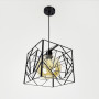 Изображение Люстра у чорному корпусі з янтарним плафоном 24х24 см ИМ Light-Deco 4 