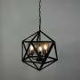 Зображення Люстра Лофт у чорному корпусі форми багатогранник ИМ Light-Deco 2 