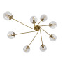Зображення Люстра стельова молекула Levistella 7529803-8 BRZ+CL бронза, плафон прозорий ИМ Light-Deco 2 